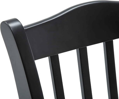 Boraam Shaker Dining Room Side Chairs, Set of 2 - Black/Oak
