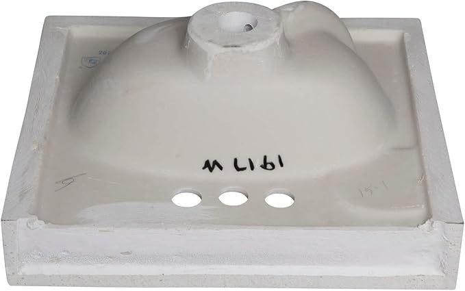 Fine Fixtures Cultured Marble Composite Bathroom Sink Top - Fits Standard 18” Vanity | Elegant and Durable Bathroom Sinks for Modern Homes - Upgrade Your Space - Perfect for Any Bathroom Design