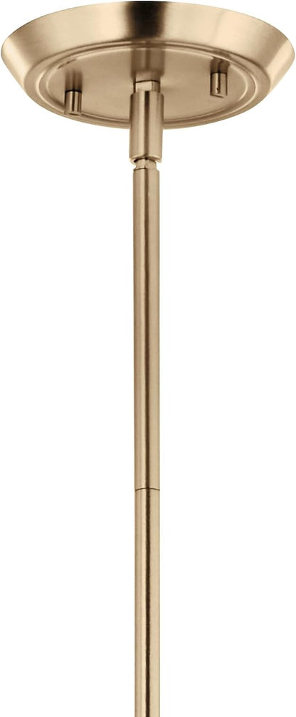Kichler Alvaro 6-Light Chandelier, Soft Modern Light in Champagne Bronze, for Dining or Living Room, Office or Bedroom (19.25" x 40.25"), 52690CPZ