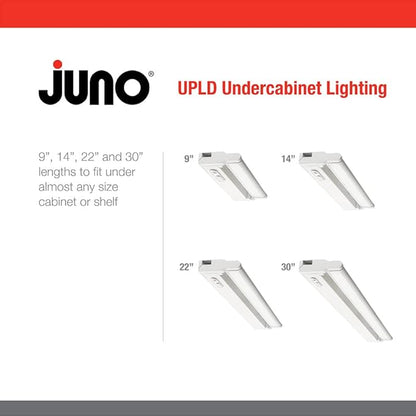 Juno UPLD 22IN SWW4 90CRI WH M6 Swivel LED Undercabinet with 3000K/3500K/4000K CCT, 22 Inch, White