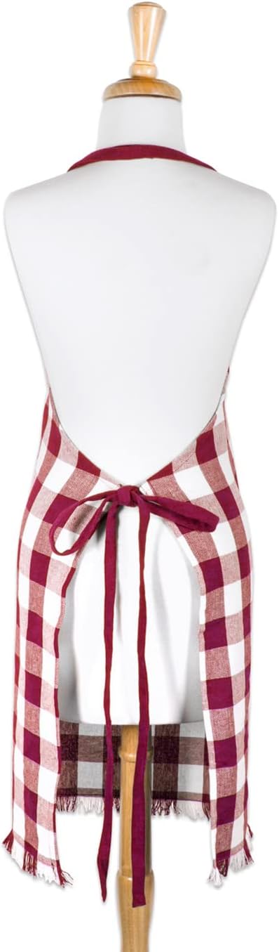 DII Unisex Buffalo Check Kitchen Collection, Classic Farmhouse Chef Apron, One Size