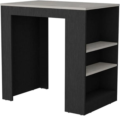 GOWE Portree Kitchen Island with 3-Side Shelves