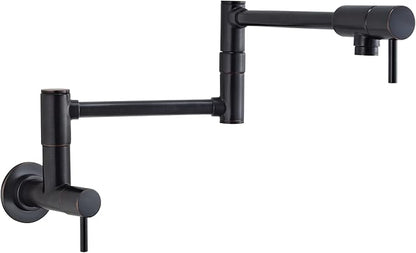 Pfister Lita Pot Filler Faucet, Wall Mounted Kitchen Faucet, Tuscan Bronze GT533PFY