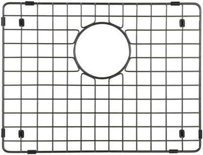 Starstar Sinks Protector Matte Black 304 Stainless Steel Kitchen Sink Bottom Grid, Rack (18 L x 15 W)