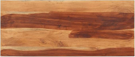 Acacia Wood Tabletop 55.1"x23.6"x0.6", Butcher Block Countertop, Rustic Brown for Dining Kitchen Island Café Office