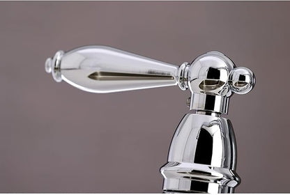 Kingston Brass KS3271ALBS Kitchen Faucet with Side Sprayer, Polished Chrome