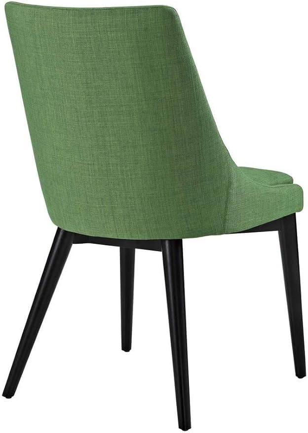 Modway Viscount Dining Side Chair Fabric Set of 2, Kelly Green