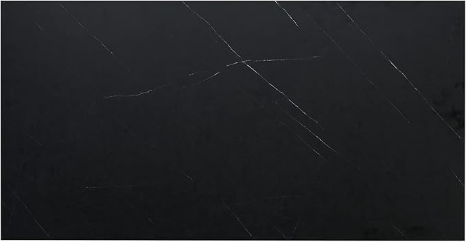 Kaboon 42x20 inches Tabletop, Solid One-Piece Desktop for Sit Stand Desk, Double Desks, L Desk DIY,Wood Countertop Home or Commercial Use,1 inch Thick, Could Atlas/Black Marble, 20" D x 42" W