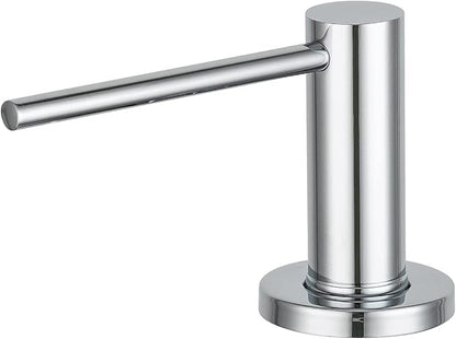 Soap Dispenser for Kitchen Sink Polished Chrome GAPPO Stainless Steel Countertop Pump Hand Lotion Built in Bottlend Lotion Built in Bottle