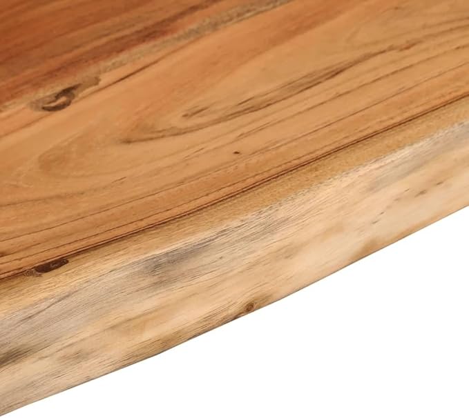Solid Acacia Wood Live Edge Shelf Wall Mounted for Decorative Items with Shelf Supporting 165.3 lbs, Rustic Wall for Living Room, Brown Acacia Wood 31.5 x 11.8 x 1.0 Inches