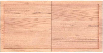 Solid Oak Butcher Block Desk Top 47 x 24 x 1.6 in Foldable Table Top Standing Workbench Rustic Brown Varnished Rectangular for Dining Room Study Small Space
