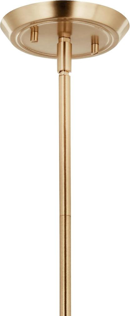 Kichler Alvaro 5-Light Chandelier, Soft Modern Light in Champagne Bronze, for Dining Room, Office or Bedroom (19.25" x 30.25"), 52689CPZ
