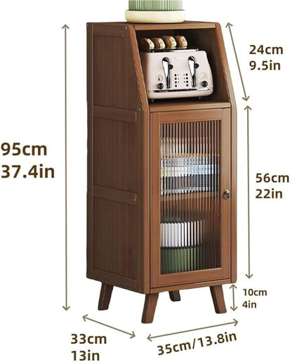 Sideboard, Prefab Tiny Homes, Kitchen Hutch, Hutch Cabinet with Storage, Bakers Rack, Kitchen Island, Storage Cabinet for Kitchen, Foyer, Study(13.8 * 13 * 37.4in)