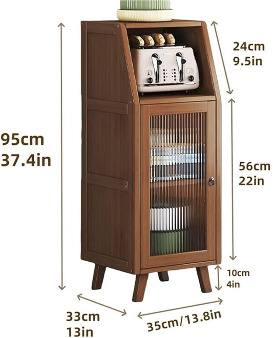 Sideboard, Prefab Tiny Homes, Kitchen Hutch, Hutch Cabinet with Storage, Bakers Rack, Kitchen Island, Storage Cabinet for Kitchen, Foyer, Study(13.8 * 13 * 37.4in)
