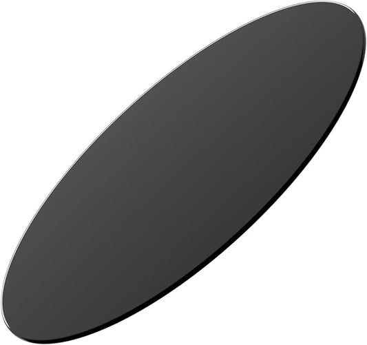 32" Tempered Glass Table Top Round Black Surface 3/8'' Thick Beveled Edge Multipurpose for Dining, Coffee, Restaurant and End Table (3/8" Thick - Beveled Edge, 32 inch-Black)