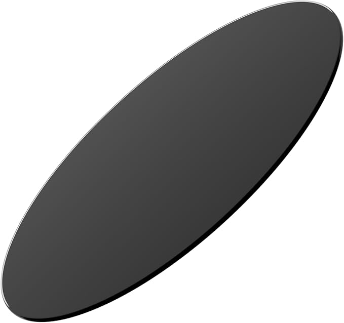 36" Tempered Glass Table Top Round Black Table Surface 1/4'' Thick Pencil Polished Edge Multipurpose for Dining, Coffee, Restaurant and End Table (36 inch-Black)