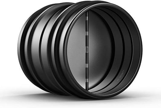 AC Infinity 8” Backdraft Damper, One-Way Airflow Ducting Insert with Spring-Loaded Folding Blades for 8” Ducting in Range Hoods and Bathrooms Fans