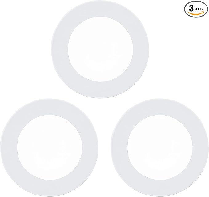 UltraPro Linkable Recessed Puck Lights, 3 Pucks, LED Puck, 150 Lumens, Warm White Light, Under Cabinet Lighting, Warm White, Kitchen, Counter, Indoor, 45744