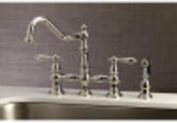 Kingston Brass KS3270ALBS Kitchen Faucet with Side Sprayer, Matte Black