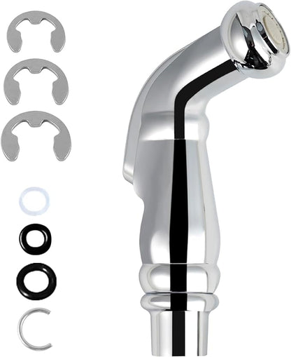 Universal Sink Sprayer Attachment for Kitchen Faucet, Kitchen Side Sprayer Head Compatible with Delta, Moen, Kohler and Other OEM Brands Pull Out Spray Head, Chrome, Classic Design