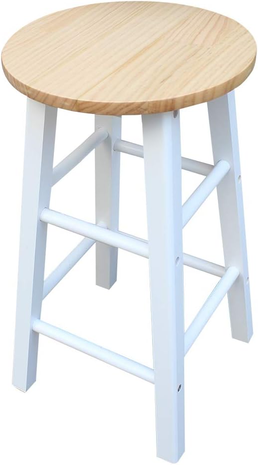 FCH Folding Dining Table and Chair Set, Solid Wood Drop Leaf Breakfast Cart Table Set Kitchen Trolley Island Cart with 2 Round Stools and 2 Drawers for 2