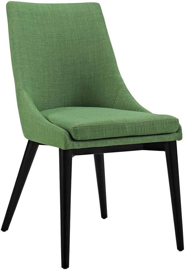Modway Viscount Dining Side Chair Fabric Set of 2, Kelly Green