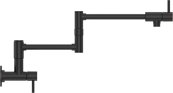 Pfister Lita Pot Filler Faucet, Wall Mounted Kitchen Faucet, Tuscan Bronze GT533PFY