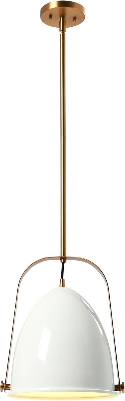Zelda - 2-Tone Metal Ceiling Light, White and Brushed Gold