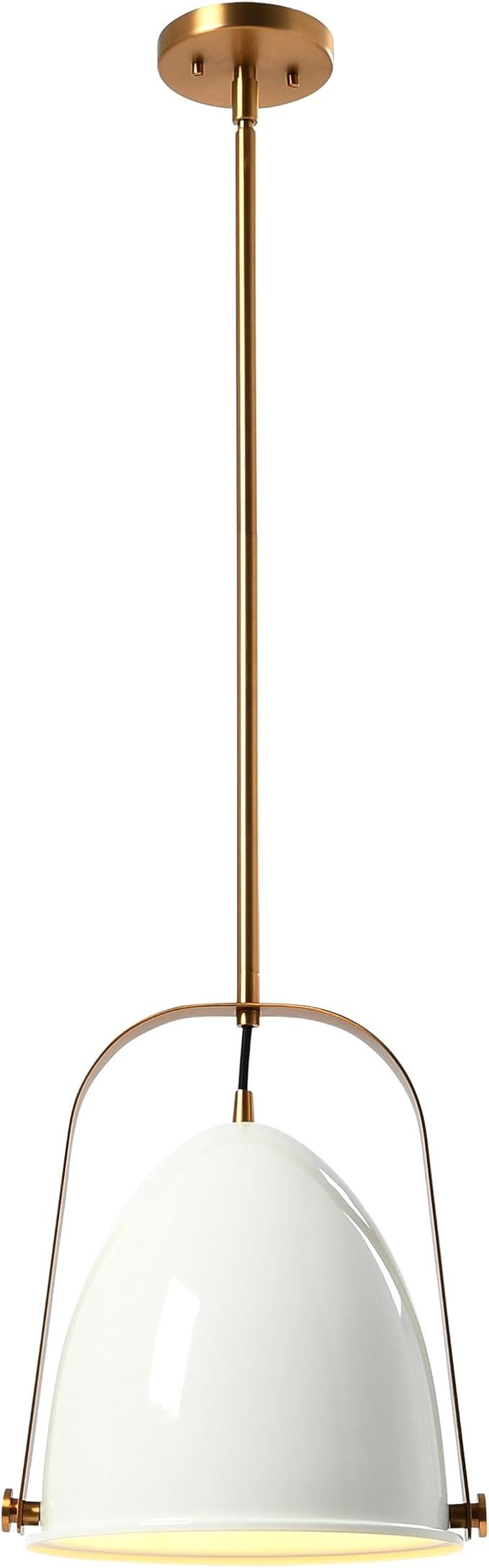 Zelda - 2-Tone Metal Ceiling Light, White and Brushed Gold