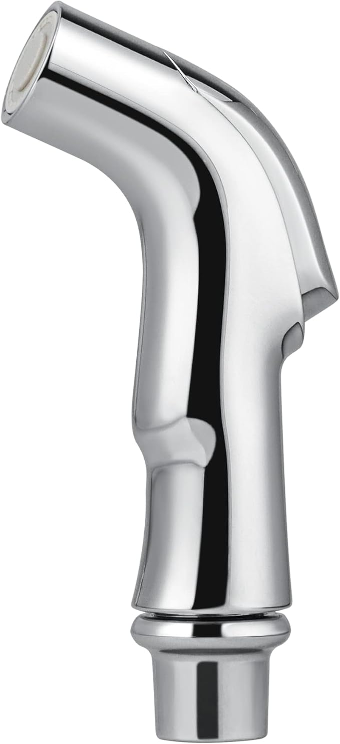 Universal Fit Sink Spray Attachment, Kitchen Side Sprayer Head, Pull Out Spray Head, Faucet Sprayer Replacement For Delta, Moen, Kolher and Other OEM Brands, Chrome Finish, Ergonomic Design