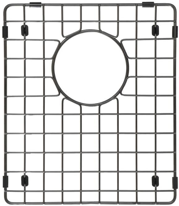 Starstar 50/50 Double Bowl Kitchen Sink Matte Black 304 Stainless Steel Bottom Two Grids (15 x 13)