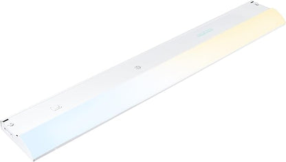 Enbrighten 24 inch Hardwired Under Cabinet Lights, 1620 Lumens, Five White Settings from (2700K-6500K), Full Range Dimmable, Under Counter Light, Linkable Under Counter Lights for Kitchen 82922-T1