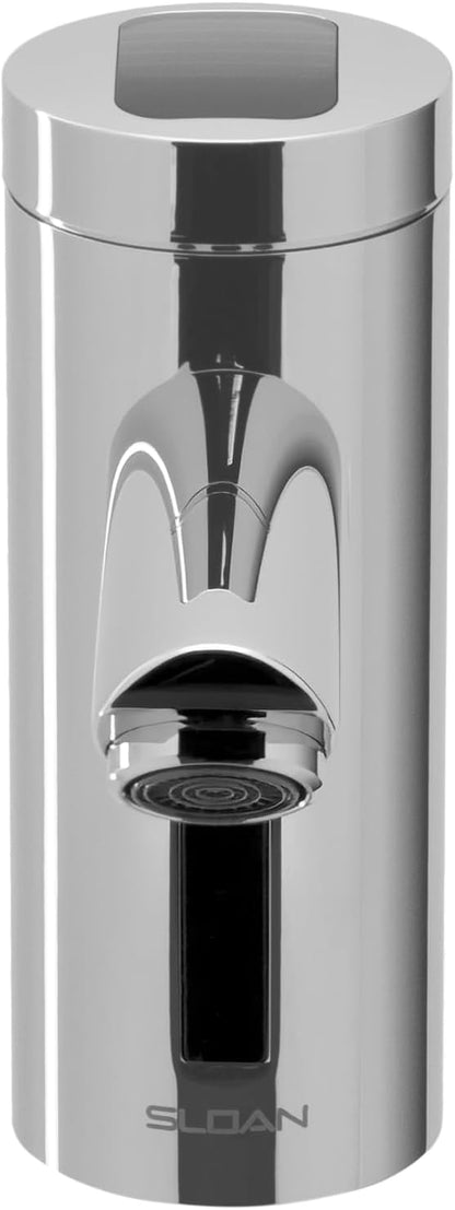 Sloan Optima EAF-275 Sensor Activated Touch-Free Faucet, Commercial Grade w/Mounting Hardware - 0.35 GPM Solar-Powered Deck-Mounted Mid Body, Polished Chrome Finish, 3335152