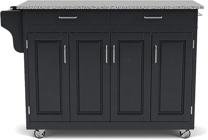 Homestyles Create Kitchen Cart, Black