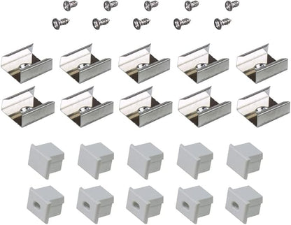 Armacost Lighting Deep Surface Mount LED Tape Light Accessory Pack - Grey, 960004