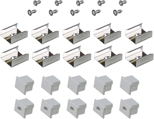 Armacost Lighting Deep Surface Mount LED Tape Light Accessory Pack - Grey, 960004
