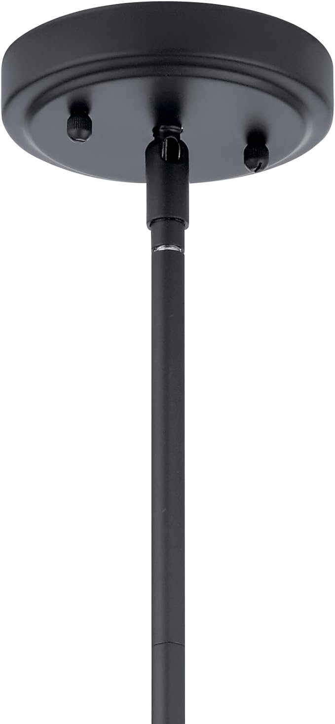 Kichler 42047BK Everly Pendant, 1-Light 100 Watts, Black
