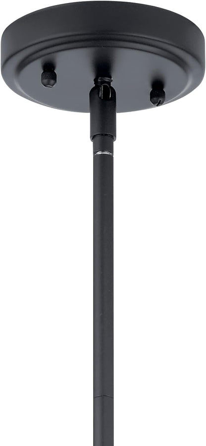 Kichler 42047BK Everly Pendant, 1-Light 100 Watts, Black