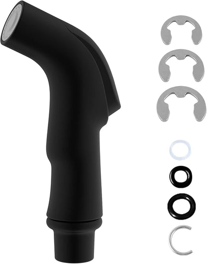 Hygie Rinse Kitchen Sink Sprayer Attachment, Kitchen Sink Side Sprayer Head Compatible with Delta, Moen, Kohler and Other OEM Brands, Pull Out Nozzle Head, Ergonomic Design, Matte Black