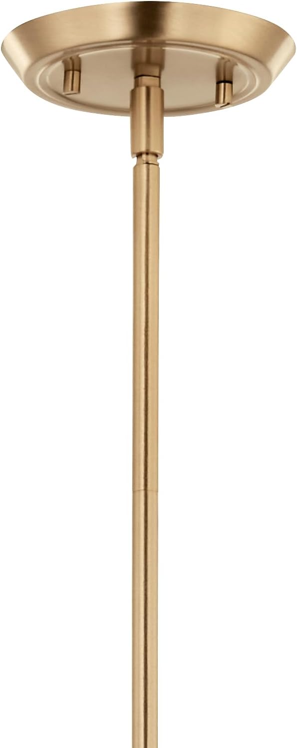 Kichler Alvaro 8-Light Linear Chandelier, Soft Modern Light in Champagne Bronze, for Dining Room or Kitchen (24.25" x 11.5" x 45.5"), 52693CPZ
