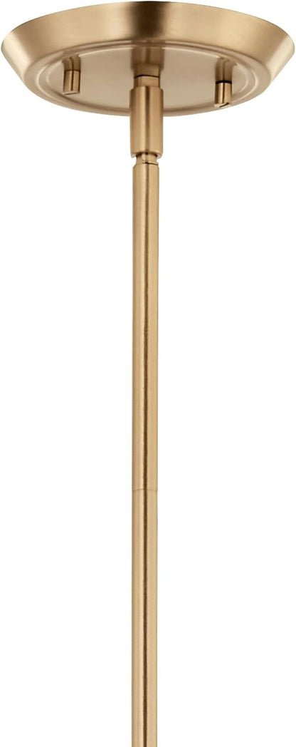 Kichler Alvaro 8-Light Linear Chandelier, Soft Modern Light in Champagne Bronze, for Dining Room or Kitchen (24.25" x 11.5" x 45.5"), 52693CPZ
