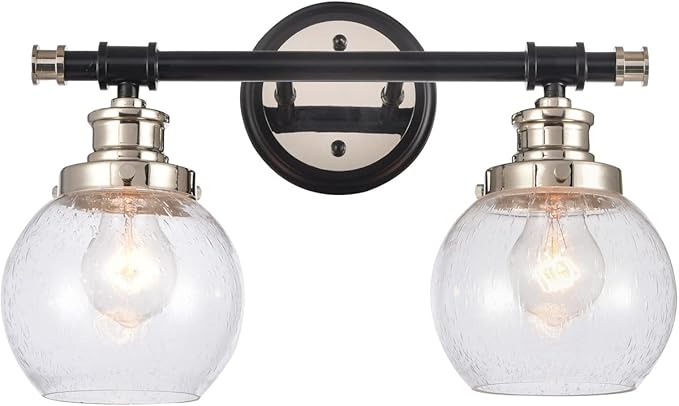 Innovations Lighting 340-2W-BPN-G3404-6-LED Saybrook Bathroom Vanity Light Black Polished Nickel