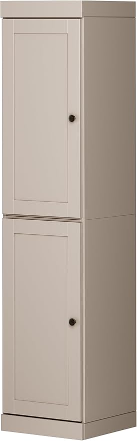 Palace Imports Solid Wood Kitchen Pantry - Narrow Storage Cabinet - Shaker Doors, Adjustable Shelves, Beige, 16.5" Wide x 71.5" Tall, 100% Eco-Friendly Wood, Modular Pantry Cabinet Systems