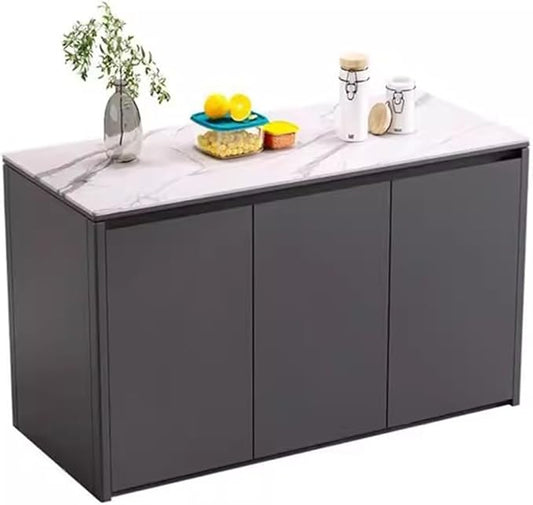 Storage Shelf Kitchen Island Counter Dining Side Counter Operation Table Household Cooking Table Open Bar Counter Partition Cabinet Storage Shelf Rack
