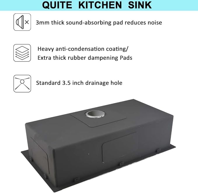 33 Inch Drop In Kitchen Sink with Faucet Combo- 33X19 Drop In Top Mount Kitchen Sink 18 Gauge Stainless Steel Deep Single Bowl Kitchen Sinks with Soap Dispenser