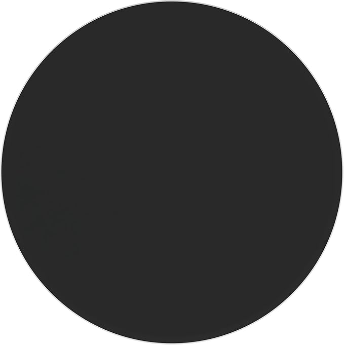 Tempered Glass Table Top Round Black Table Surface 3/8'' Thick Beveled Edge Multipurpose for Dining, Coffee, Restaurant and End Table (3/8" Thick - Beveled Edge, 38.6 inch-Black)