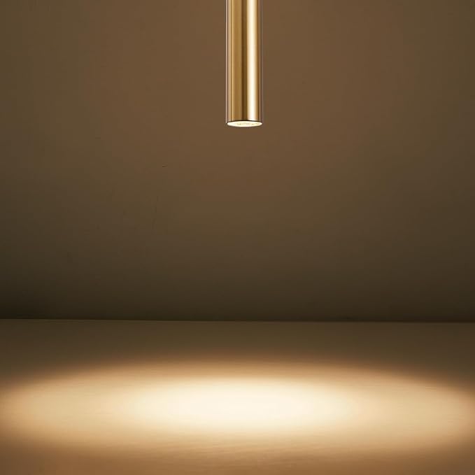 Modern Led Pendant Lights 3 Pack ， Island Pendant Lighting for Kitchen, Dining Room, Bar Shop, 9w,CRI90, Beam Angle 24° (Copper housing 4000k)