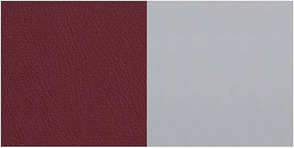 Flash Furniture HERCULES Series Silver Slat Back Metal Restaurant Chair - Burgundy Vinyl Seat