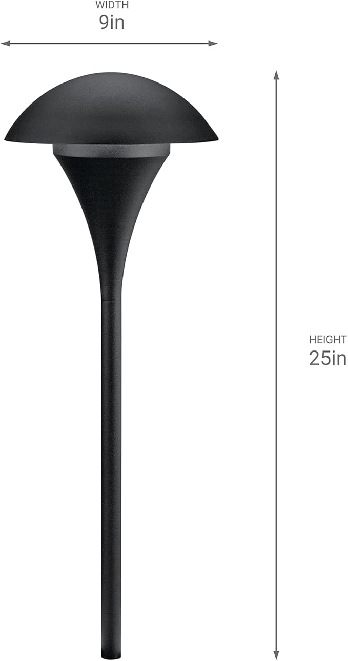 Kichler 15236BKT Eclipse Path & Spread 1-Light 120V, Textured Black