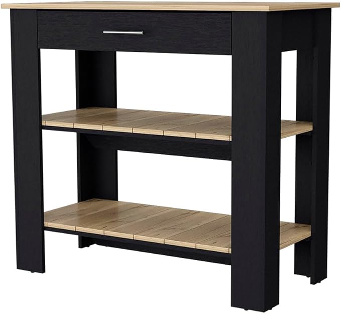 GOWE Brooklyn 40 Kitchen Island, Two Shelves, One Drawer